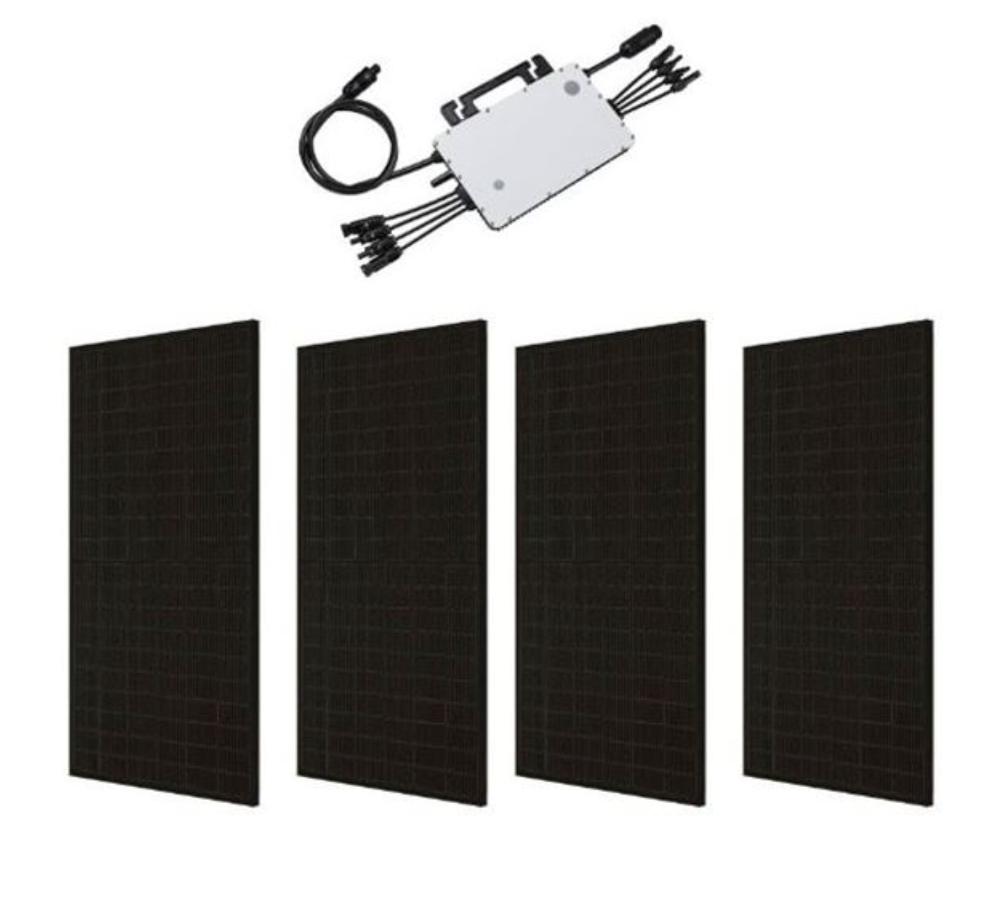 4 Module PV Anlage